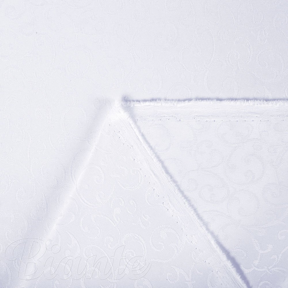 Teflonová látka na ubrusy TF-078 Ornamenty - studená bílá - šířka 160 cm - detail 4 - Biante.cz