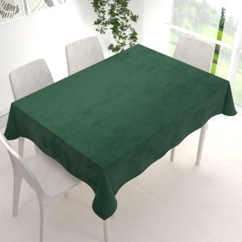 Velký sametový obdélníkový ubrus Velvet Premium SVP-012 Zelený - detail 1 - Biante.cz