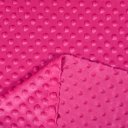 Dětská látka Minky 3D puntíky MKP-018 Purpurová - šířka 150 cm - detail 3 - Biante.cz
