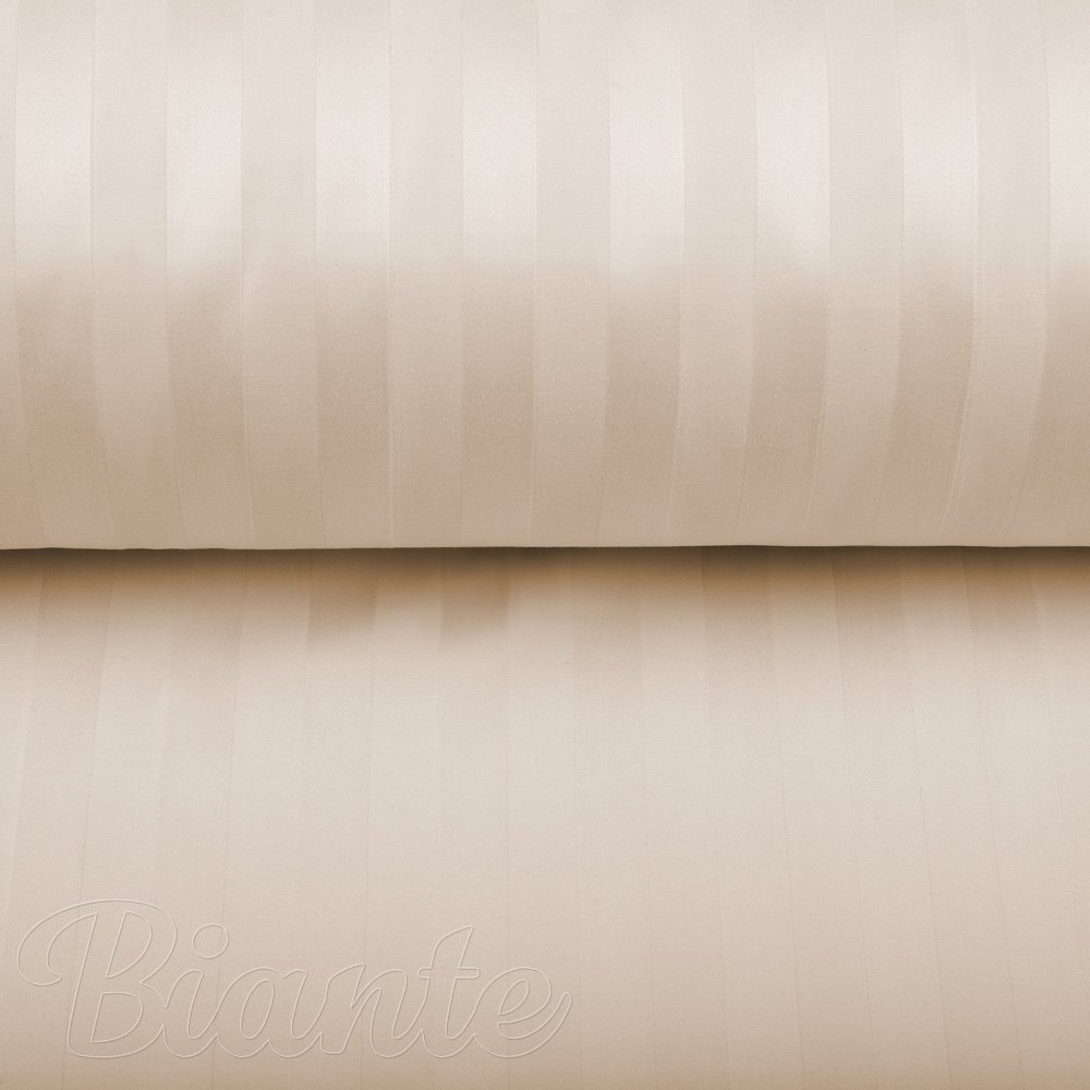 Damašek Atlas Grádl béžový - pásiky 2 cm DM-018 - metráž šírka 150 cm - detail 1 - Biante.sk