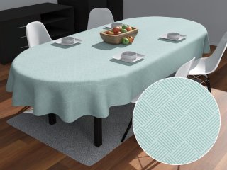 Teflonový oválný ubrus Milano TF-050 - světle mentolový - Biante.cz Teflonový oválný ubrus Milano TF-050 - světle mentolový - Biante.cz