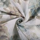 Dekorační látka PML-052 Tyrkysové květy s orientálními kruhy - šířka 150 cm - detail 2 - Biante.cz