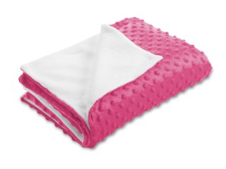 Detská obojstranná deka Minky bodky/Polar MKP-020 Ružovo fialová - Biante.sk Detská obojstranná deka Minky bodky/Polar MKP-020 Ružovo fialová - Biante.sk