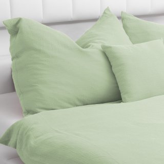 Detské mušelínové posteľné obliečky do postieľky Nature MSN-067 Pastelovo pistáciové - detail 1 - Biante.sk