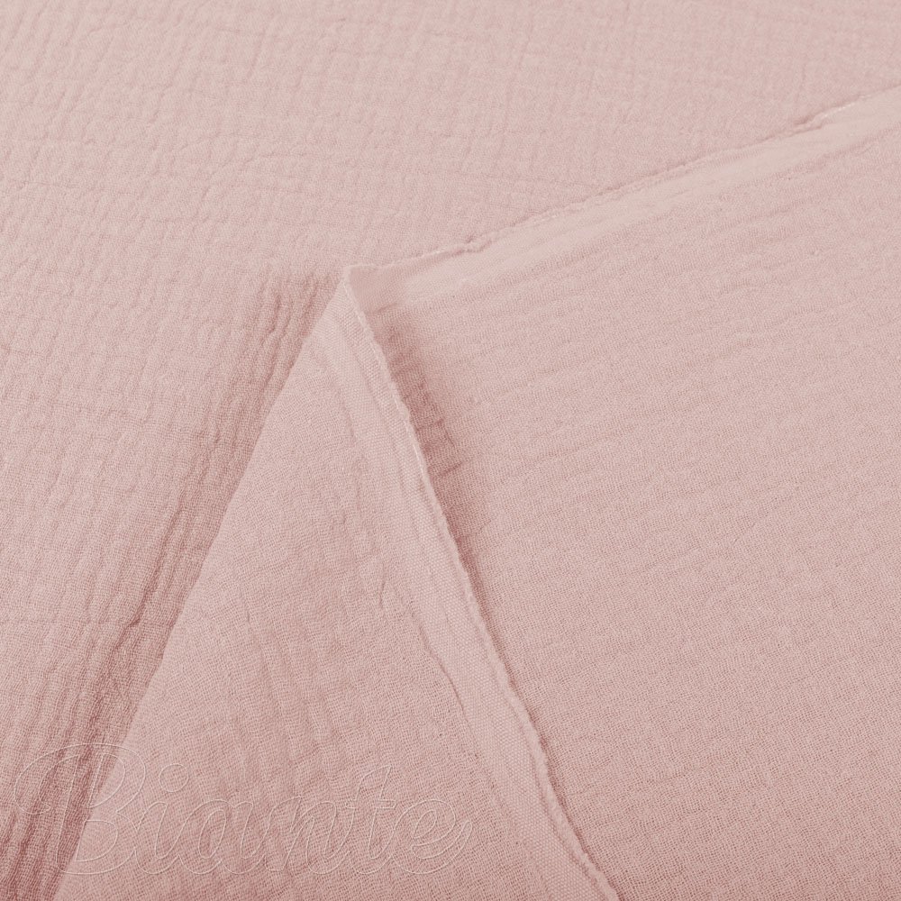 Mušelín dvojitá gázovina MSN-072 Pastelově starorůžová - metráž šířka 140 cm - detail 3 - Biante.cz