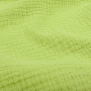 Mušelín dvojitá gázovina MSN-058 Světle pistáciová - metráž šířka 140 cm - detail 1 - Biante.cz