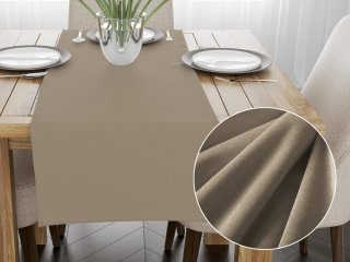 Sametový běhoun na stůl Velvet Premium SVP-030 Šedobéžový - Biante.cz Sametový běhoun na stůl Velvet Premium SVP-030 Šedobéžový - Biante.cz