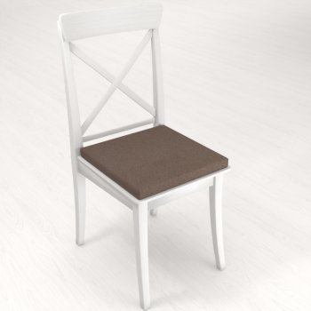 Čtvercový podsedák BKR-504 Hnědý - 38x38x3 cm - detail 1 - Biante.cz