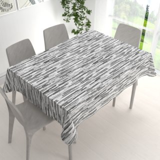 Dekorační obdélníkový ubrus Leona LN-175 Šedo-černé proužky - detail 1 - Biante.cz