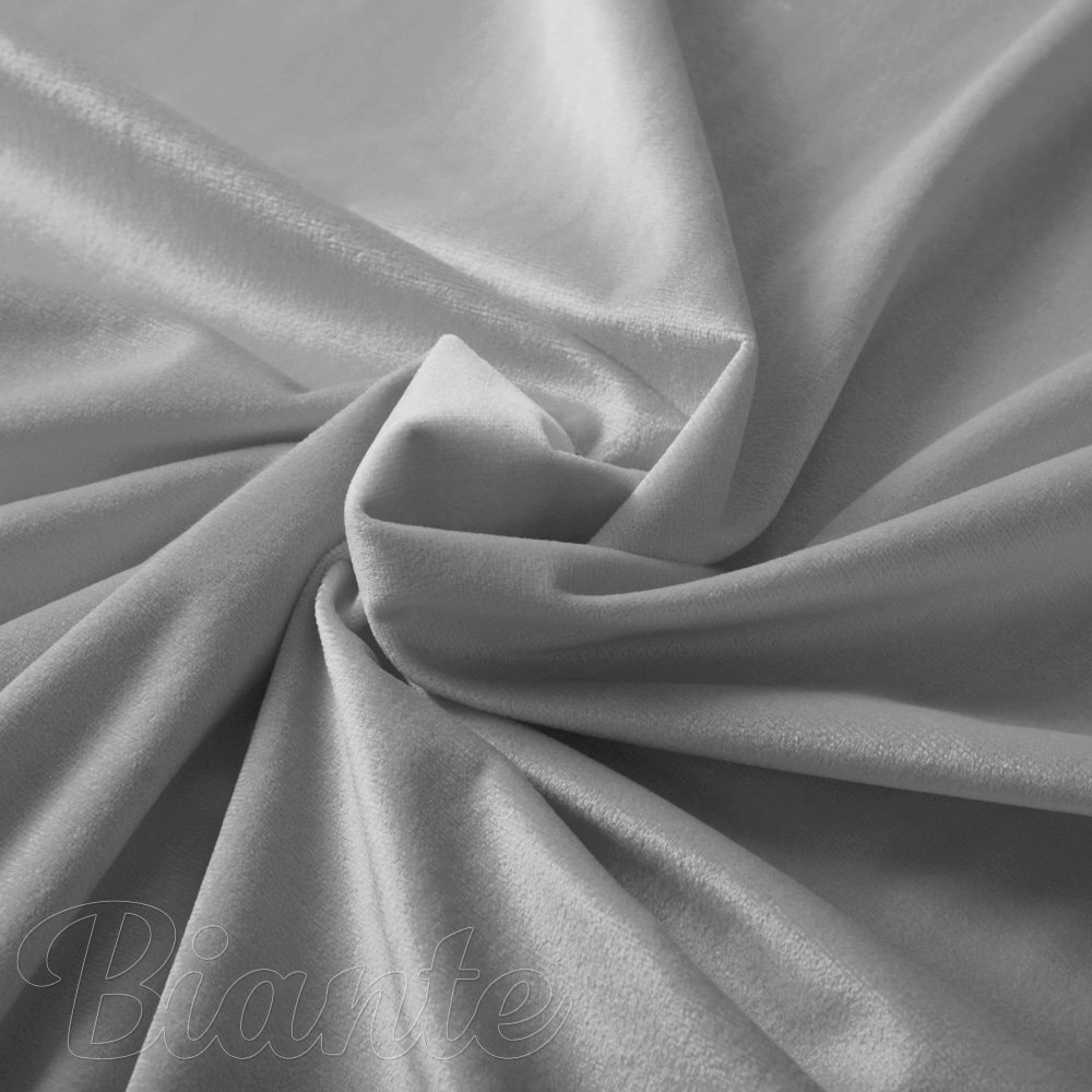 Sametová látka Velvet Premium SVP-039 Šedá - šířka 280 cm - detail 1 - Biante.cz