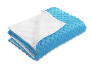 Detská obojstranná deka Minky bodky/Polar MKP-034 Modrá - Biante.sk Detská obojstranná deka Minky bodky/Polar MKP-034 Modrá - Biante.sk