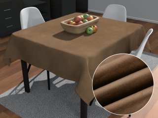 Čtvercový ubrus/imitace broušené kůže Alcantara ALC-015 Světle hnědý - Biante.cz Čtvercový ubrus/imitace broušené kůže Alcantara ALC-015 Světle hnědý - Biante.cz