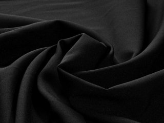 Dekorační jednobarevná látka Rongo RG-014 Černá - šířka 150 cm - detail 2 - Biante.cz