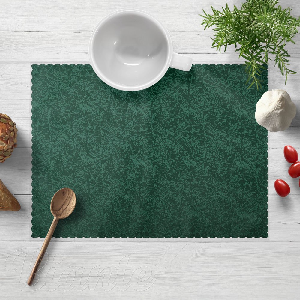 Teflonové prostírání na stůl TF-035 Venezia smaragdově zelené - Biante.cz