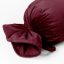 Sametový polštář válec bonbon Velvet Premium SVP-010 Tmavě vínový - detail 1 - Biante.cz