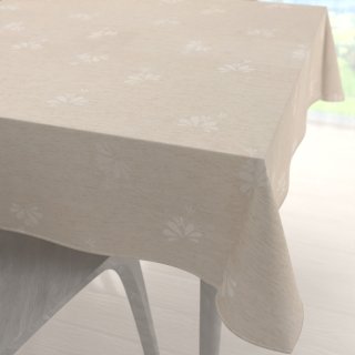 Teflonový čtvercový ubrus TF-076 Květinový ornament na režném - Biante.cz