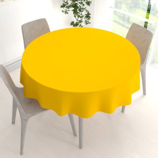 Dekoračný okrúhly obrus Rongo RG-029 Sýto žltý - detail 1 - Biante.sk