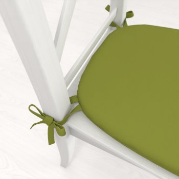 Oblý podsedák Rongo RG-095 Olivově zelený - 39x37x3 cm - detail 1 - Biante.cz Oblý podsedák Rongo RG-095 Olivově zelený - 39x37x3 cm - detail 1 - Biante.cz