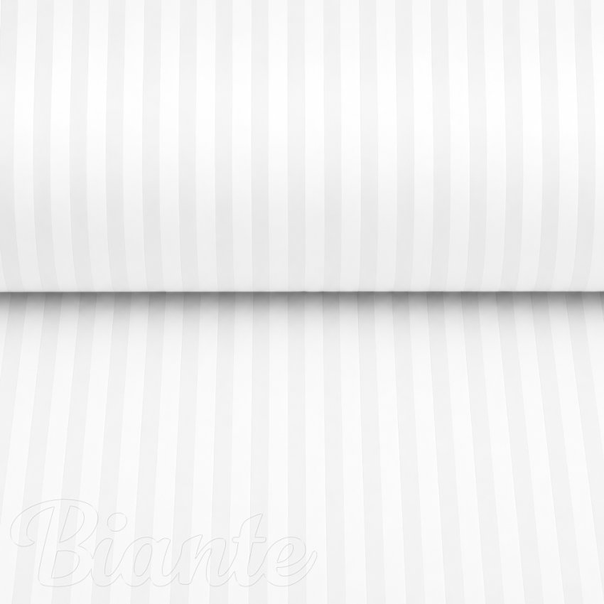 Damašek Atlas Gradl bílý - proužky 8 mm DM-015 - metráž šířka 150 cm - detail 1 - Biante.cz