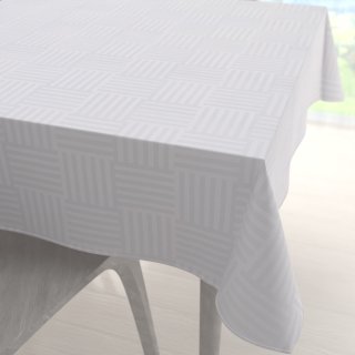 Dekoračný štvorcový obrus Monako PM-124 Pruhovaná šachovnica biela - Biante.sk Dekoračný štvorcový obrus Monako PM-124 Pruhovaná šachovnica biela - Biante.sk