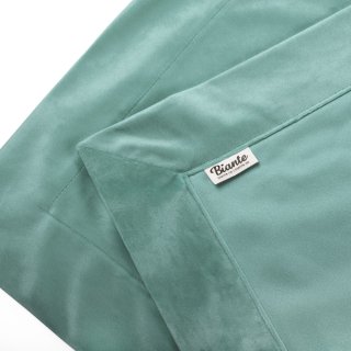 Zamatový prehoz/behúň na posteľ Velvet Prémium SVP-048 Pastelová ľadovo zelená - detail 1 - Biante.sk