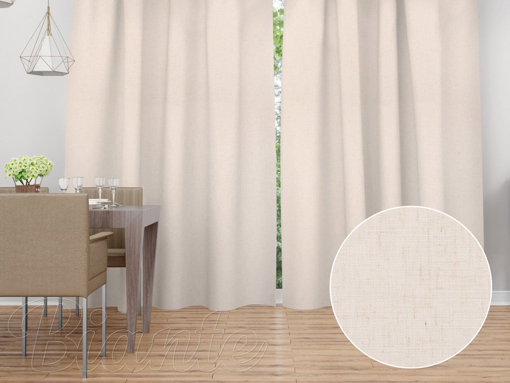Dekorační závěs PM-117 Světlá režná - šířka 140 cm - Biante.cz Dekorační závěs PM-117 Světlá režná - šířka 140 cm - Biante.cz