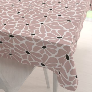 Bavlněný obdélníkový ubrus Sandra SA-483 Hnědorůžové designové květy na bílém - Biante.cz Bavlněný obdélníkový ubrus Sandra SA-483 Hnědorůžové designové květy na bílém - Biante.cz