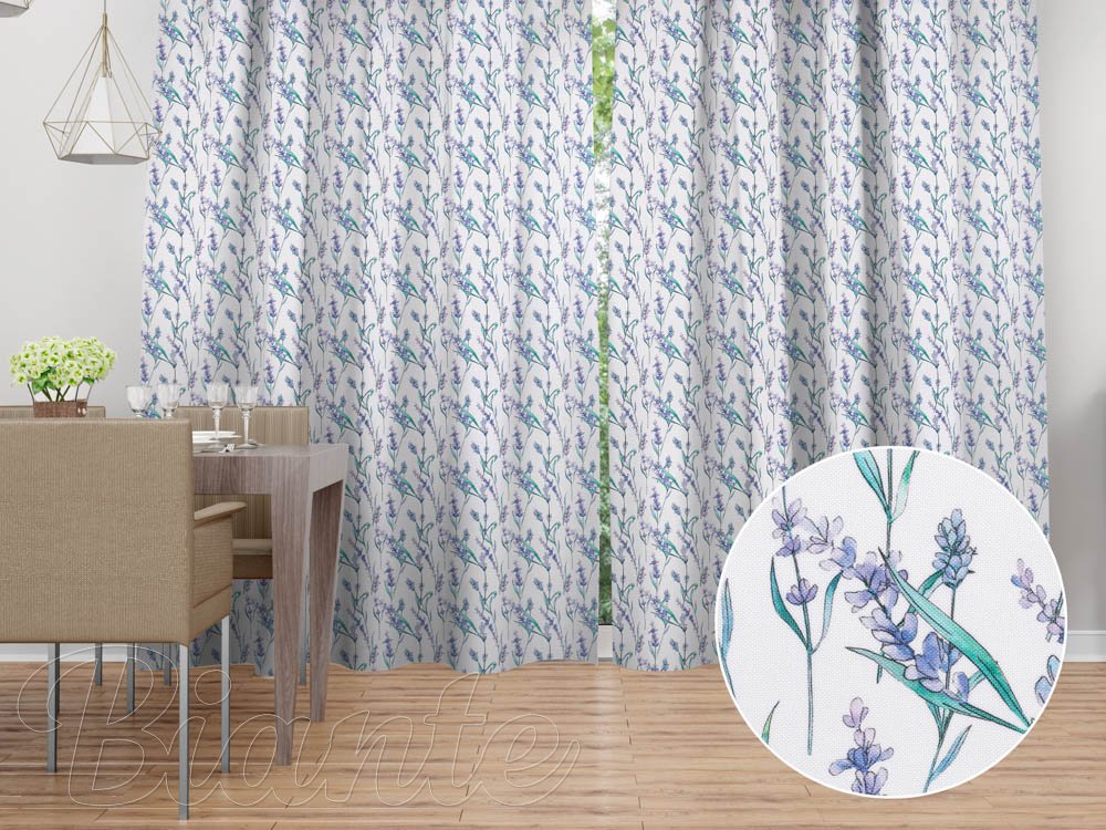 Dekorační závěs TF-088 Levandule na bílém - Biante.cz