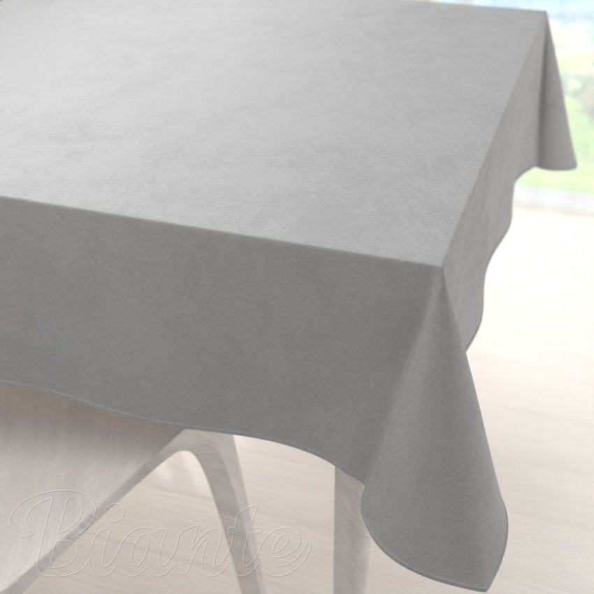 Velký sametový čtvercový ubrus Velvet Premium SVP-039 Šedý - Biante.cz
