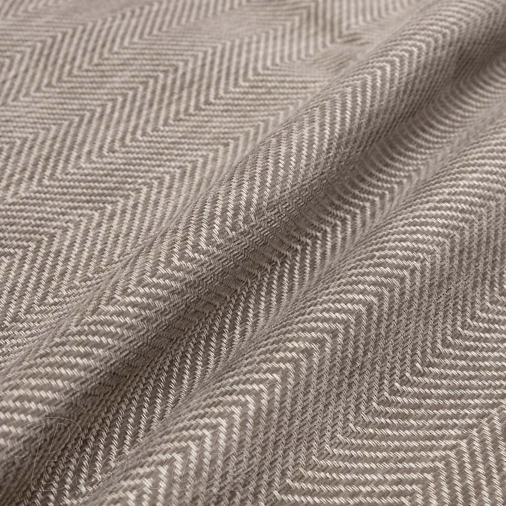 100% zatemňovacia látka Blackout BKM-302 Sivohnedé cik-cak pásiky - šírka 315 cm - detail 5 - Biante.sk