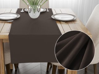 Sametový běhoun na stůl Velvet Premium SVP-016 Tmavě hnědý - Biante.cz Sametový běhoun na stůl Velvet Premium SVP-016 Tmavě hnědý - Biante.cz