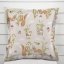 Dětský bavlněný povlak na polštář s lemem Sandra SA-695 Veverky a ježci na světle béžovém - Biante.cz