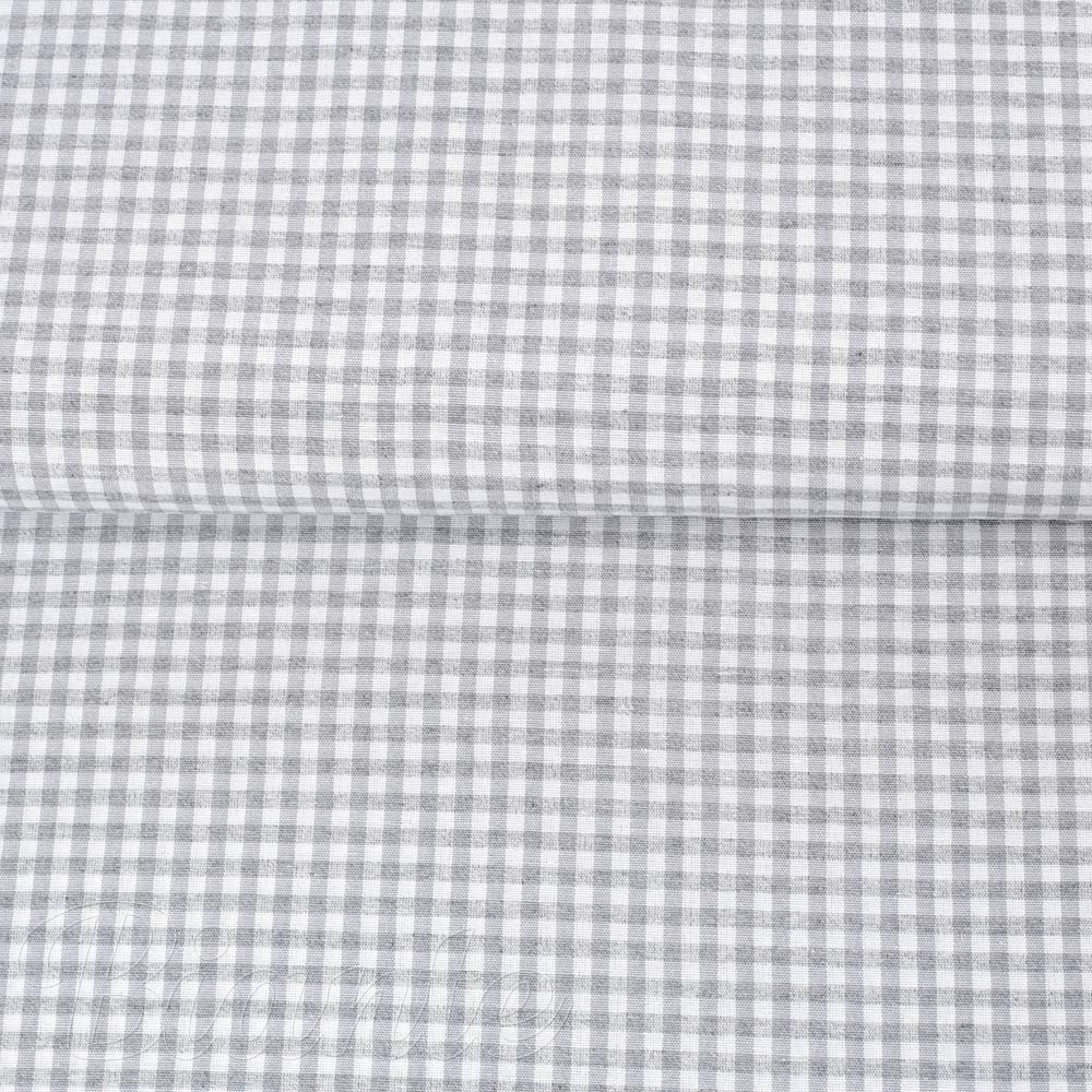 Dekorační látka Rebeka RE-015 Světle šedo-bílá kostka malá - šířka 140 cm - detail 2 - Biante.cz