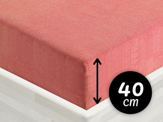 Froté napínacie prestieradlo na extra vysoký matrac FR-001 Koralové - Biante.sk Froté napínacie prestieradlo na extra vysoký matrac FR-001 Koralové - Biante.sk
