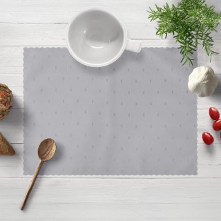Teflonové prostírání na stůl TF-080 Obdélníčky na šedém - Biante.cz