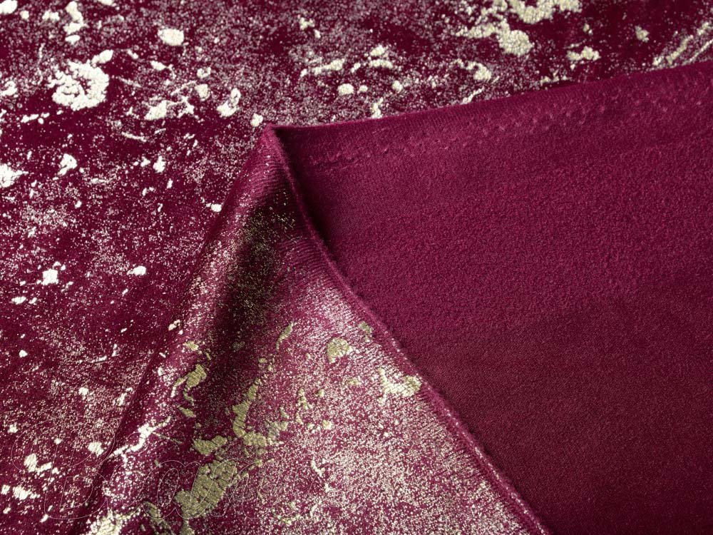 Sametová látka Isabela IBL-006 Gold Design vínová - šířka 280 cm - detail 6 - Biante.cz Sametová látka Isabela IBL-006 Gold Design vínová - šířka 280 cm - detail 6 - Biante.cz