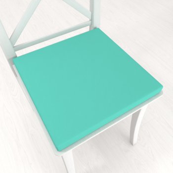Čtvercový podsedák Rongo RG-093 Světle tyrkysový - 38x38x3 cm - Biante.cz Čtvercový podsedák Rongo RG-093 Světle tyrkysový - 38x38x3 cm - Biante.cz