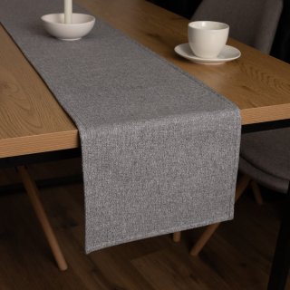 Dekorační běhoun na stůl BKT-551 Šedý režný - Biante.cz