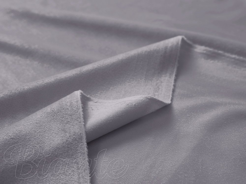 Sametová látka Velvet Premium SVP-013 Šedá - šířka 145 cm a 280 cm - detail 5 - Biante.cz Sametová látka Velvet Premium SVP-013 Šedá - šířka 145 cm a 280 cm - detail 5 - Biante.cz