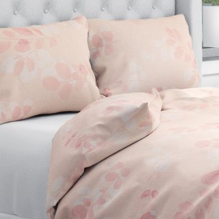 Bavlnené posteľné obliečky Sandra SA-682 Eukalyptové listy na pastelovo ružovom - Biante.sk Bavlnené posteľné obliečky Sandra SA-682 Eukalyptové listy na pastelovo ružovom - Biante.sk