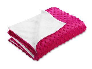Detská obojstranná deka Minky bodky/Polar MKP-018 Purpurová - Biante.sk Detská obojstranná deka Minky bodky/Polar MKP-018 Purpurová - Biante.sk