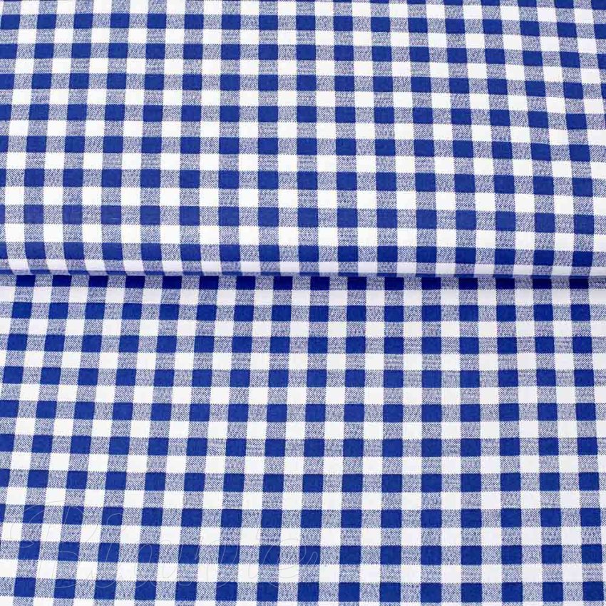 Bavlněná látka/plátno Sandra SA-057 Modro-bílé kostičky - šířka 145 cm - detail 2 - Biante.cz