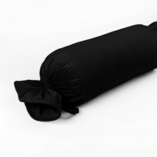 Zamatový vankúš valec bonbon Velvet Prémium SVP-041 Čierny - Biante.sk