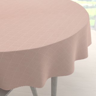 Teflónový okrúhly obrus Milano TF-048 - svetlo ružový - Biante.sk