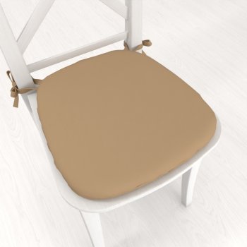 Oblý podsedák Rongo RG-040 Kávově hnědý - 39x37x3 cm - Biante.cz