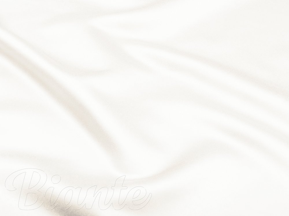 Látka polyesterový satén LUX-L052 Smetanově bílá - šířka 150 cm - detail 5 - Biante.cz Látka polyesterový satén LUX-L052 Smetanově bílá - šířka 150 cm - detail 5 - Biante.cz
