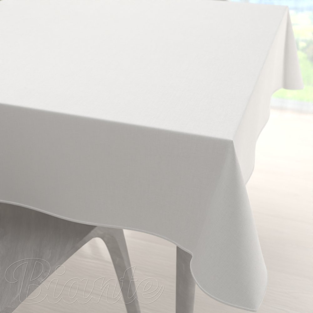 Dekorační čtvercový ubrus BKW-201 Slonová kost žíhaná - Biante.cz