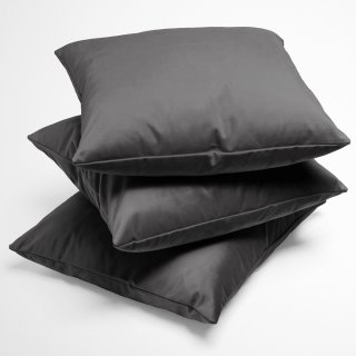 Sametový povlak na polštář Velvet Premium SVP-017 Tmavě šedý - detail 1 - Biante.cz Sametový povlak na polštář Velvet Premium SVP-017 Tmavě šedý - detail 1 - Biante.cz