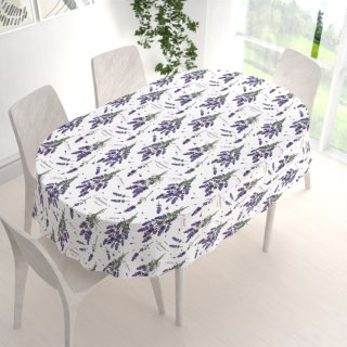 Dekorační oválný ubrus PML-084 Lavender - detail 1 - Biante.cz