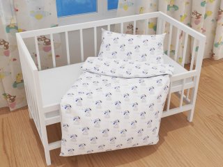 Dětské bavlněné povlečení do postýlky Sandra SA-206 Medvídek pro kluky - detail 1 - Biante.cz Dětské bavlněné povlečení do postýlky Sandra SA-206 Medvídek pro kluky - detail 1 - Biante.cz